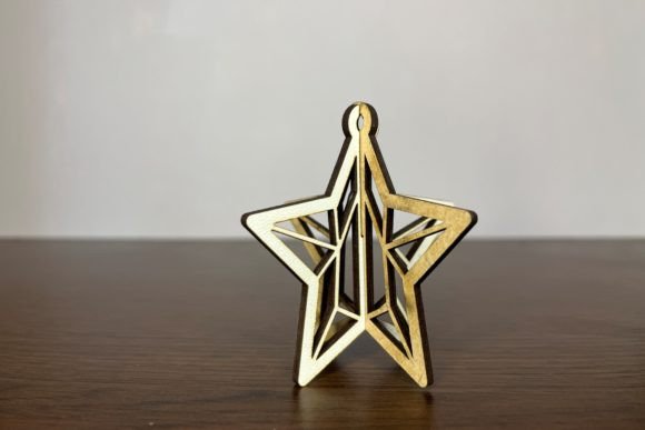3D SVG Christmas Ornament – Star: A Festive Touch for Local Branding