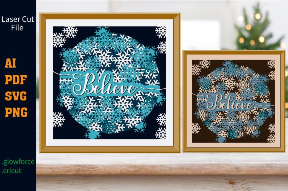 Believe 3D Christmas SVG: A Festive Boost for Crafters and Etsy Sellers