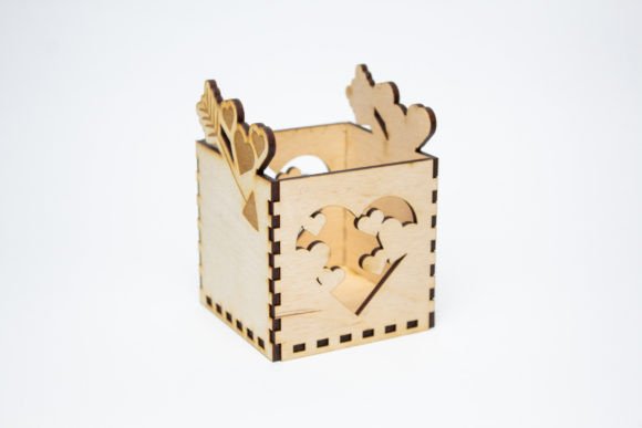 Candle Holder - Cupid s Arrow: A 3D SVG Home Décor Design for Romantic Branding