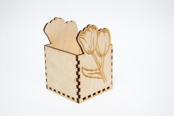 Candle Holder - Tulips: A 3D SVG for Home Décor Branding