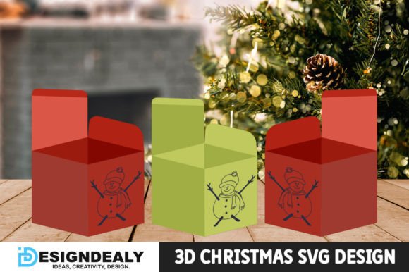 Christmas Cupcake Box Luminary 3D SVG Review