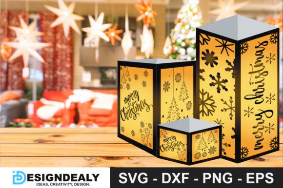 Christmas Light Lantern 3D SVG Shapes Review