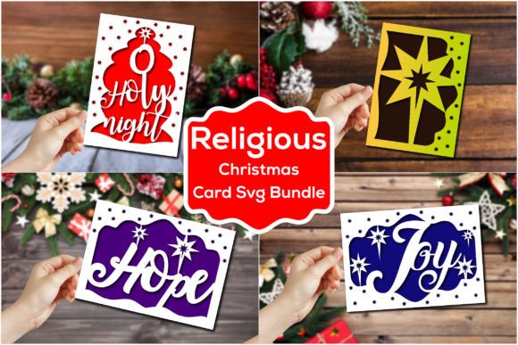 Christmas Nativity Card SVG Bundle: A 3D Design for Seasonal Web Content