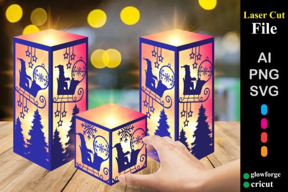 Christmas Santa Paper Cut Lantern 3D SVG Review