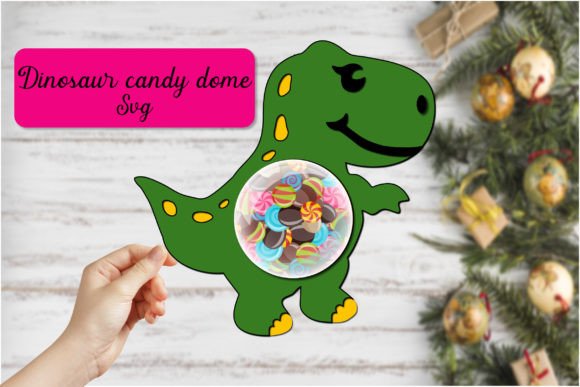 Dinosaur Candy Dome SVG: A 3D Shape That Adds Playful Pop to Web & Editorial Design