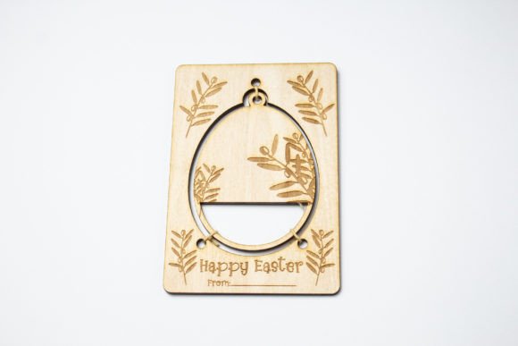 Easter Card – Egg with Olive Branches: A 3D SVG Design for Seasonal Branding