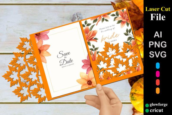 h1Maple Leaf Wedding Invitation Card: 3D SVG Design for Premium Branding and Marketing Visuals/h1