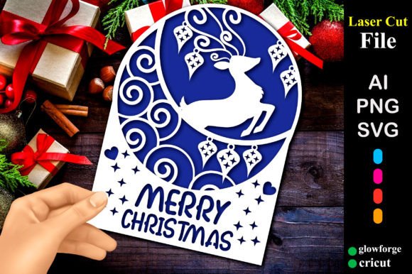 Moon with Reindeer Christmas Papercut Review