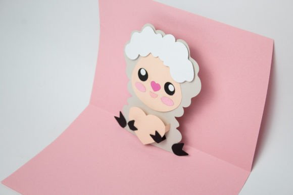 Pop-up Card – Llama in Love: A Playful 3D SVG for Greeting Cards & Creative Projects