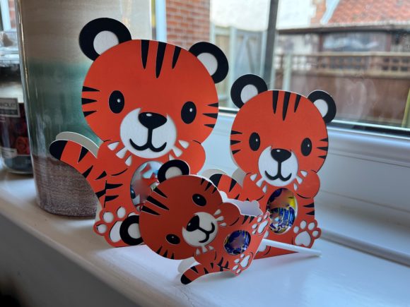 Tiger Egg & Lolly Holder: A 3D SVG for Playful Editorial Design