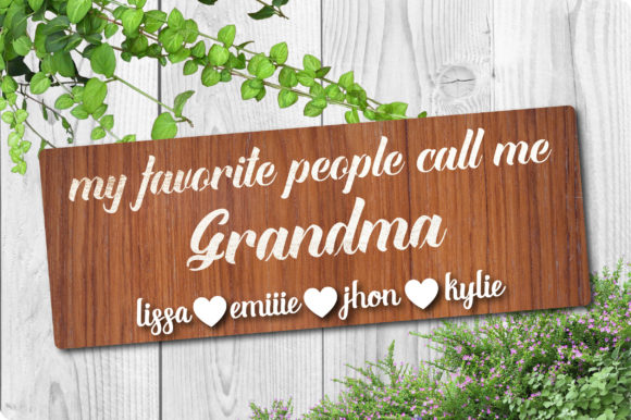 Wood Grandma Sign: A Heartfelt Touch for Embroidery Projects